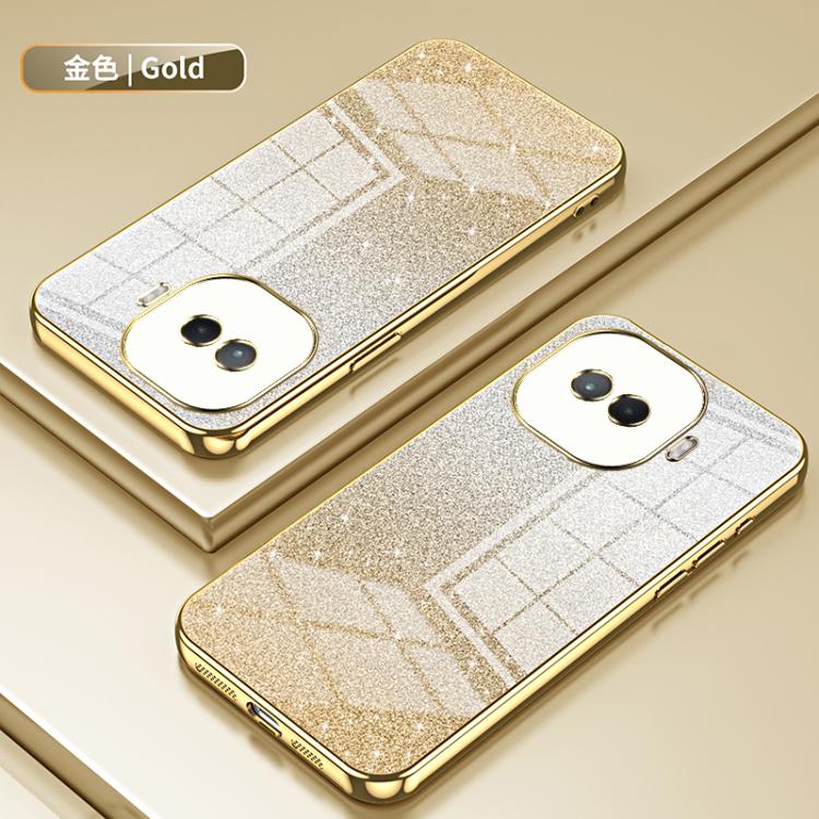 For vivo iQOO Z11 Turbo Gradient Glitter Powder Electroplated Phone Case