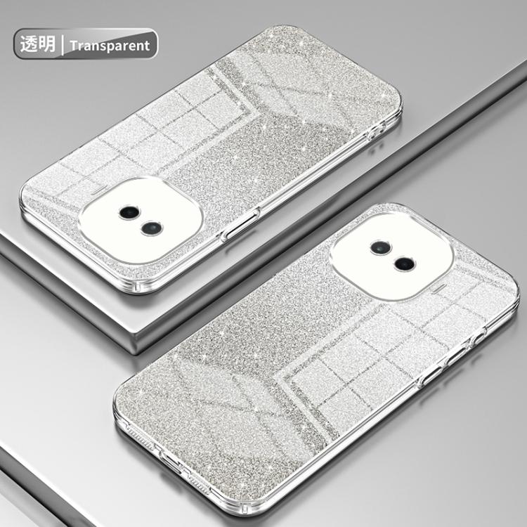 For vivo iQOO Z11 Turbo Gradient Glitter Powder Electroplated Phone Case