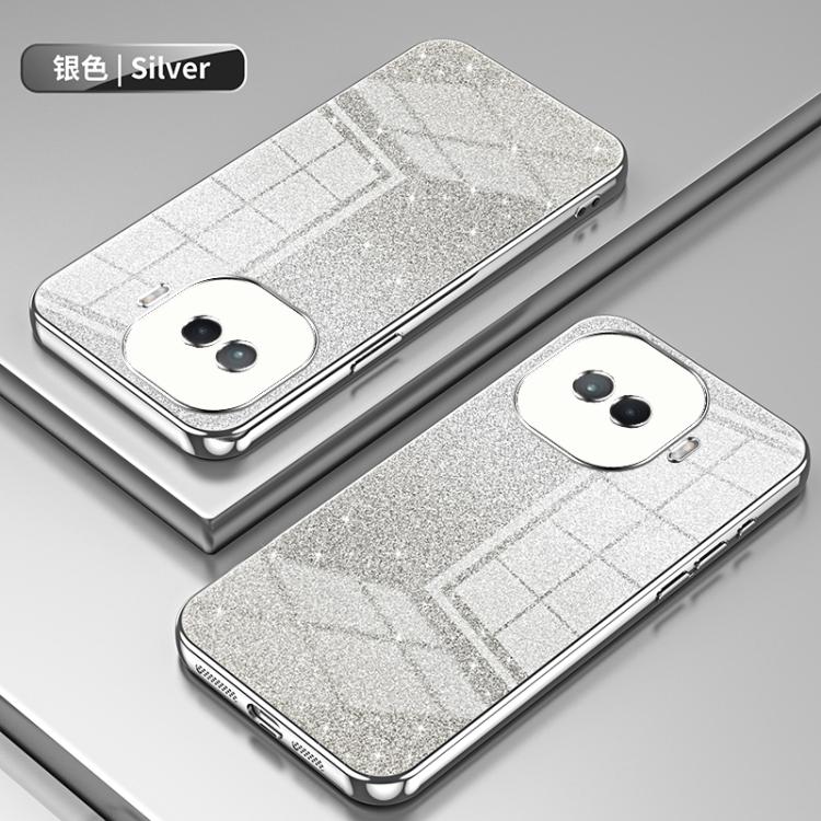 For vivo iQOO Z11 Turbo Gradient Glitter Powder Electroplated Phone Case
