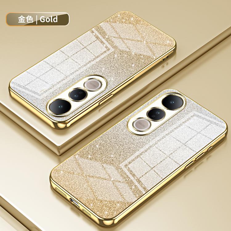 For vivo V50 Lite 5G / 4G Gradient Glitter Powder Electroplated Phone Case