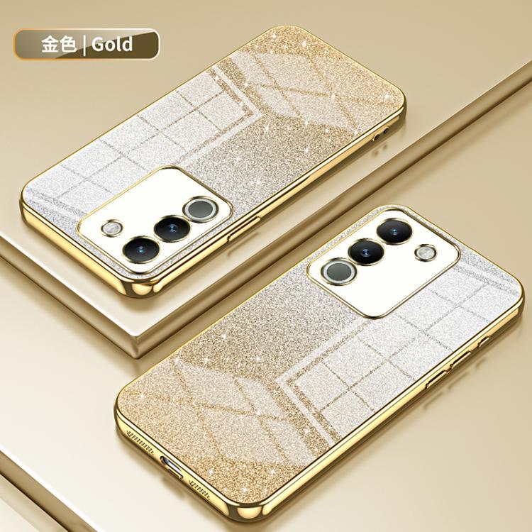 For vivo Y400 5G Gradient Glitter Powder Electroplated Phone Case