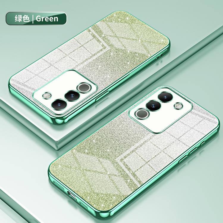 For vivo Y400 5G Gradient Glitter Powder Electroplated Phone Case