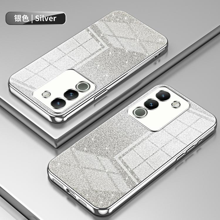For vivo Y400 5G Gradient Glitter Powder Electroplated Phone Case