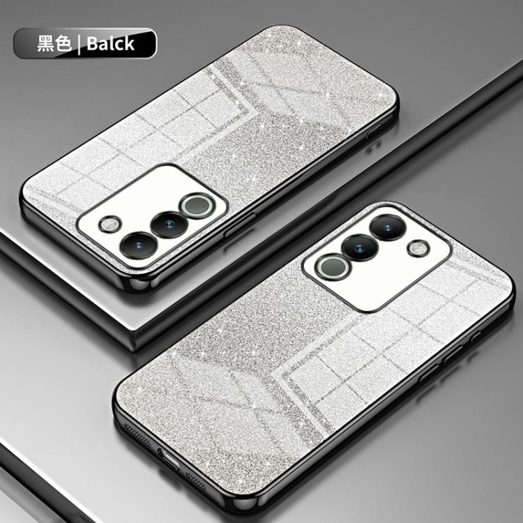 For vivo Y400 5G Gradient Glitter Powder Electroplated Phone Case