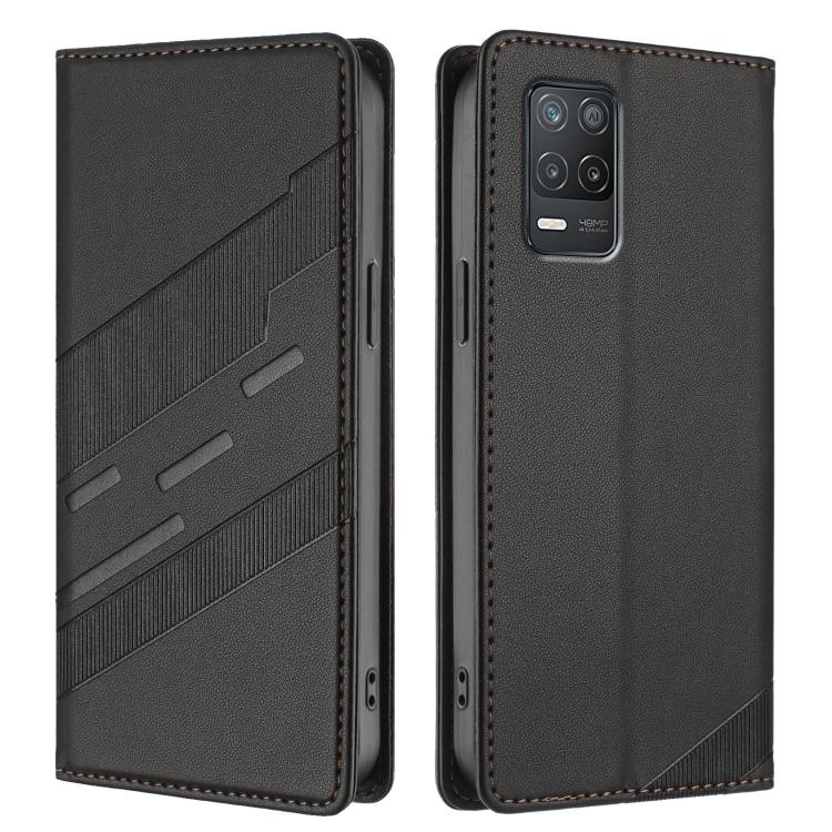 For Realme 8 5G Embossed Multi-functional Wallet Retro Leather Phone Case