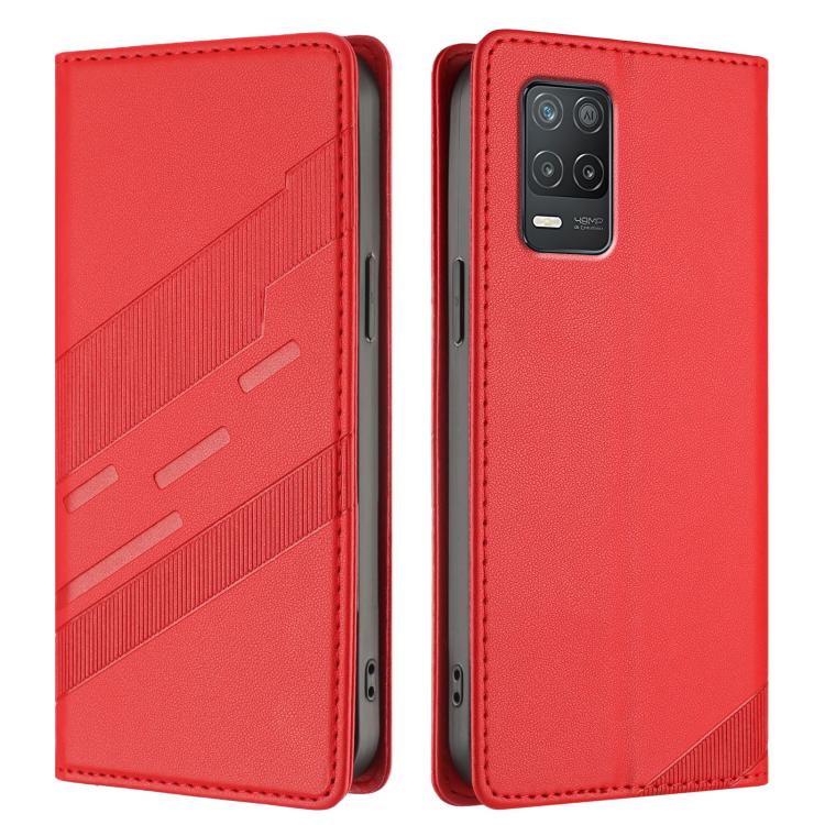 For Realme 8 5G Embossed Multi-functional Wallet Retro Leather Phone Case