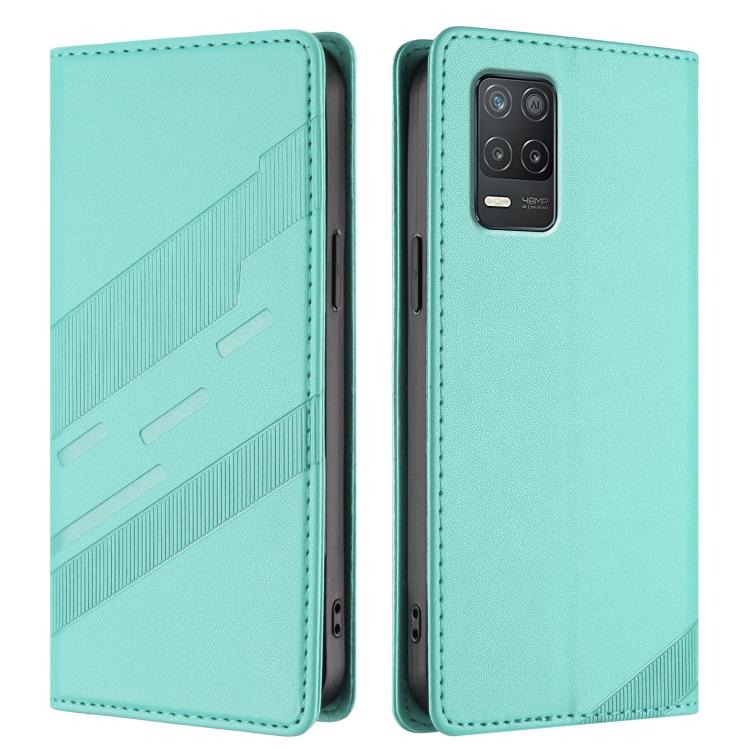 For Realme 8 5G Embossed Multi-functional Wallet Retro Leather Phone Case