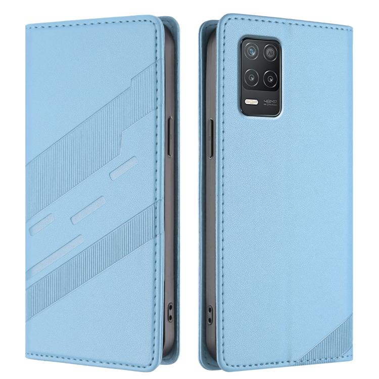 For Realme 8 5G Embossed Multi-functional Wallet Retro Leather Phone Case