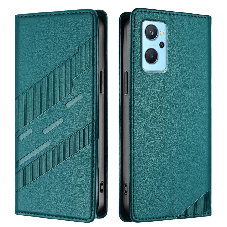 For Realme 9i Embossed Multi-functional Wallet Retro Leather Phone Case