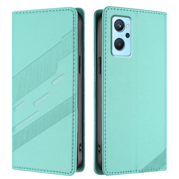 For Realme 9i Embossed Multi-functional Wallet Retro Leather Phone Case