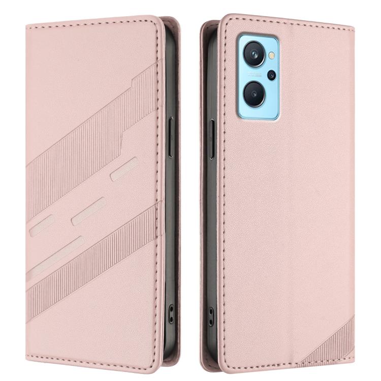 For Realme 9i Embossed Multi-functional Wallet Retro Leather Phone Case