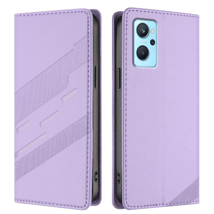 For Realme 9i Embossed Multi-functional Wallet Retro Leather Phone Case