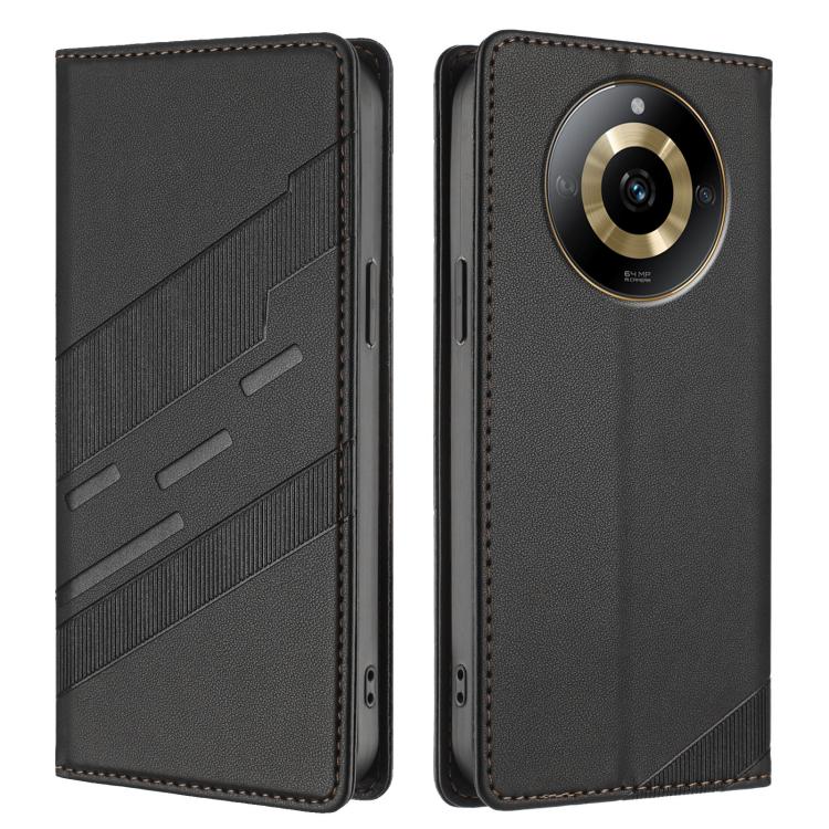 For Realme 11 4G Embossed Multi-functional Wallet Retro Leather Phone Case