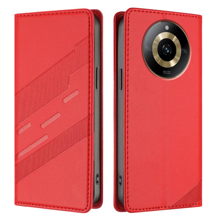 For Realme 11 4G Embossed Multi-functional Wallet Retro Leather Phone Case