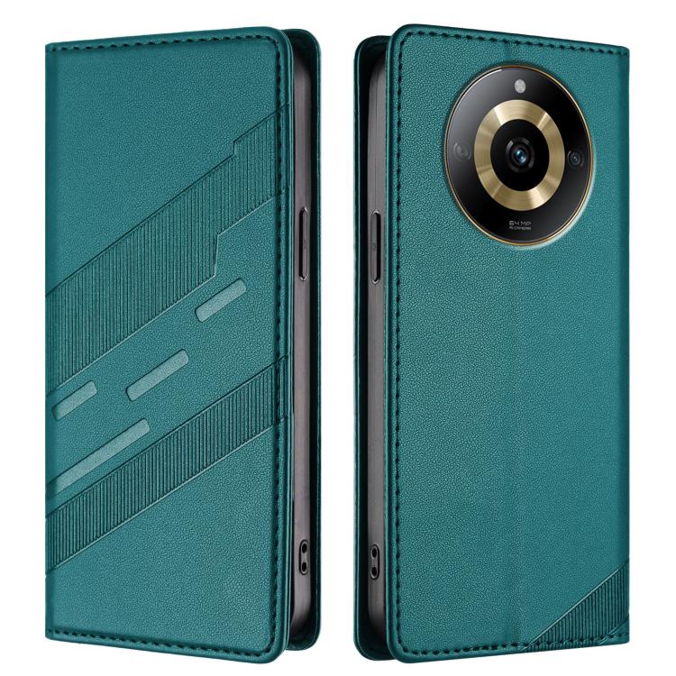 For Realme 11 4G Embossed Multi-functional Wallet Retro Leather Phone Case