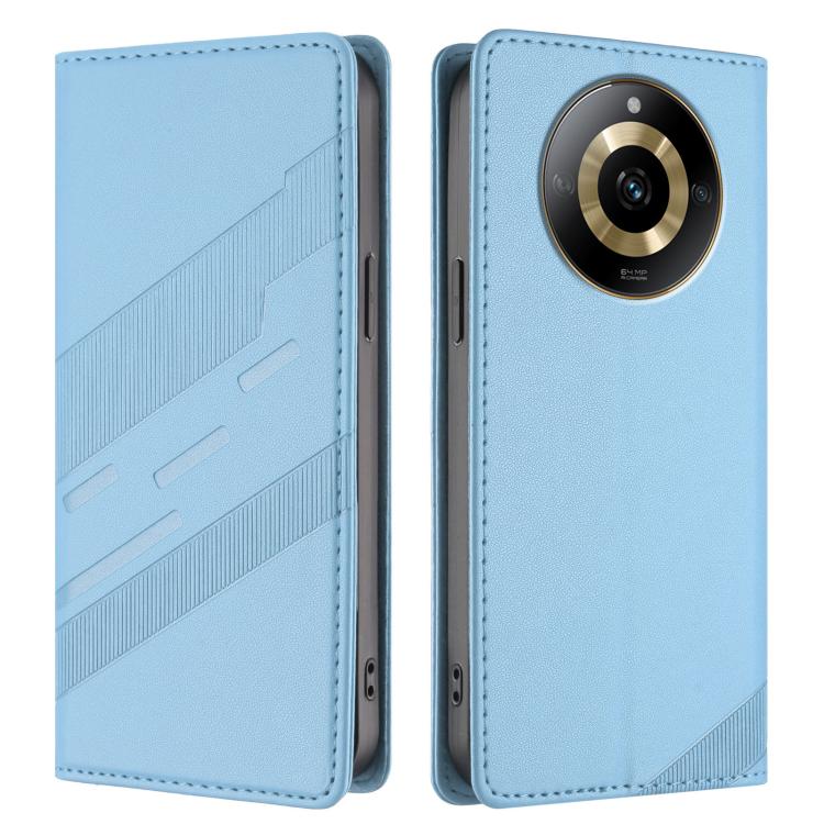 For Realme 11 4G Embossed Multi-functional Wallet Retro Leather Phone Case