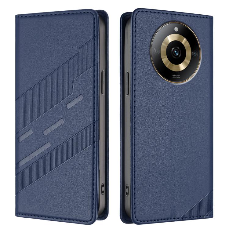 For Realme 11 4G Embossed Multi-functional Wallet Retro Leather Phone Case