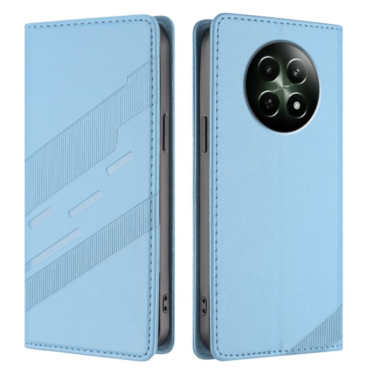 For Realme 12 4G Embossed Multi-functional Wallet Retro Leather Phone Case