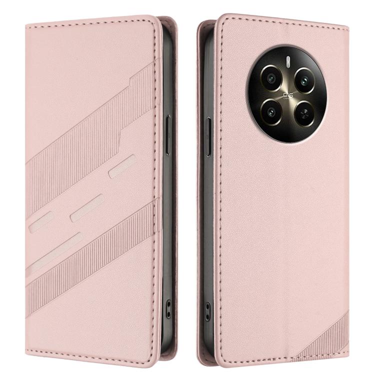 For Realme 12+ Embossed Multi-functional Wallet Retro Leather Phone Case