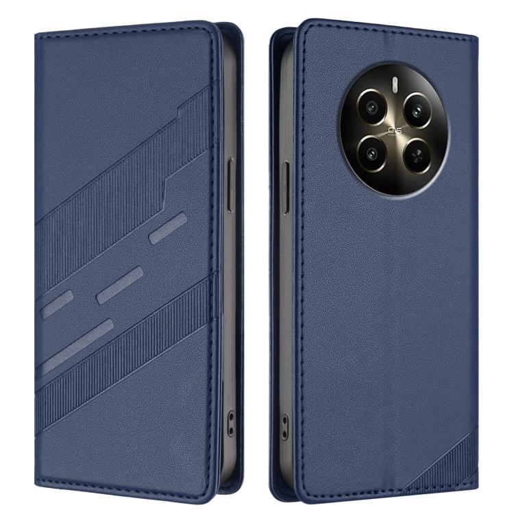 For Realme 12+ Embossed Multi-functional Wallet Retro Leather Phone Case