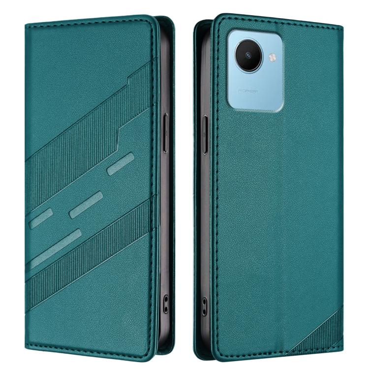 For Realme C30 Embossed Multi-functional Wallet Retro Leather Phone Case