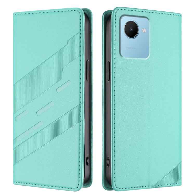 For Realme C30 Embossed Multi-functional Wallet Retro Leather Phone Case