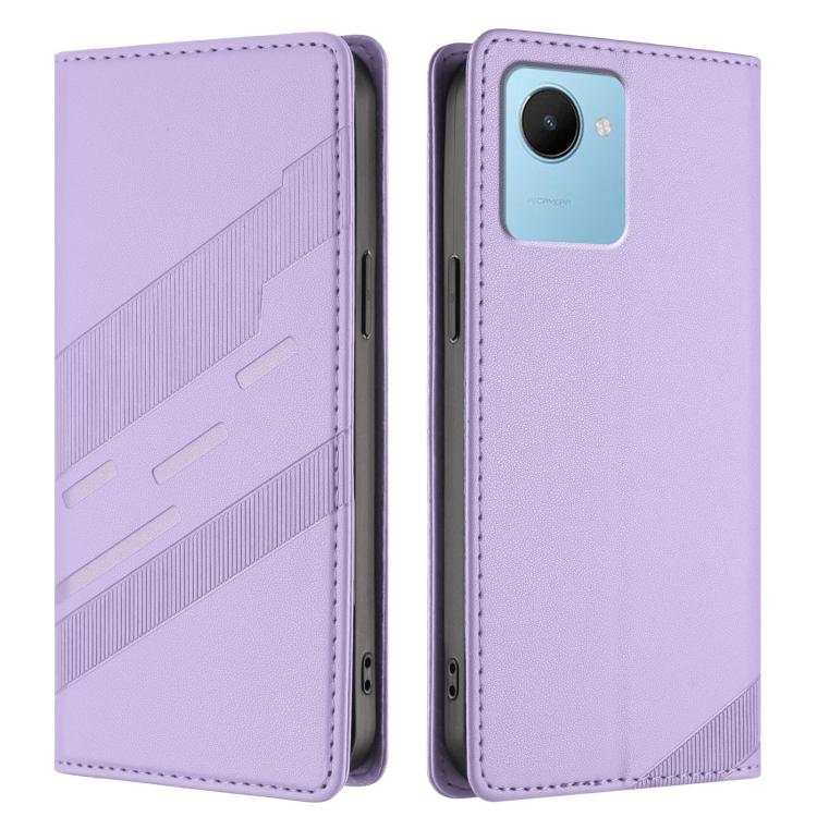 For Realme C30 Embossed Multi-functional Wallet Retro Leather Phone Case