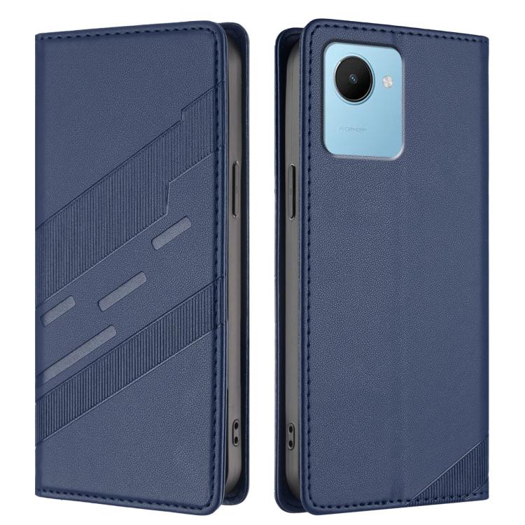 For Realme C30 Embossed Multi-functional Wallet Retro Leather Phone Case