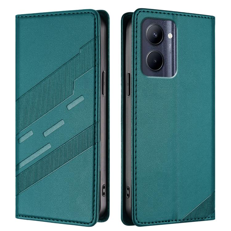 For Realme C33 Embossed Multi-functional Wallet Retro Leather Phone Case
