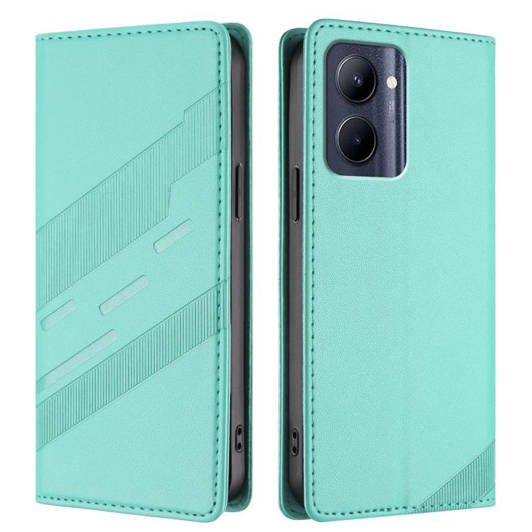For Realme C33 Embossed Multi-functional Wallet Retro Leather Phone Case
