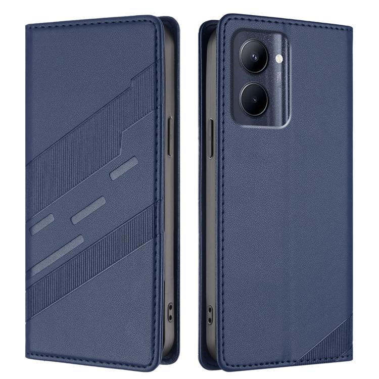 For Realme C33 Embossed Multi-functional Wallet Retro Leather Phone Case