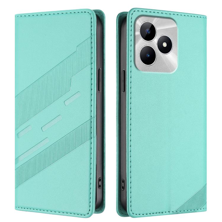 For Realme C53 4G Embossed Multi-functional Wallet Retro Leather Phone Case