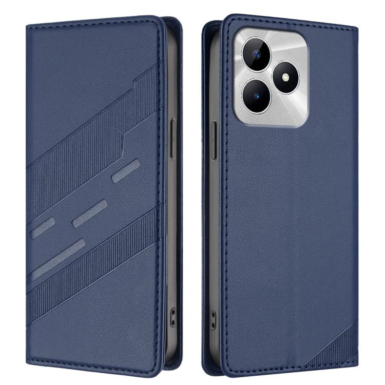 For Realme C53 4G Embossed Multi-functional Wallet Retro Leather Phone Case
