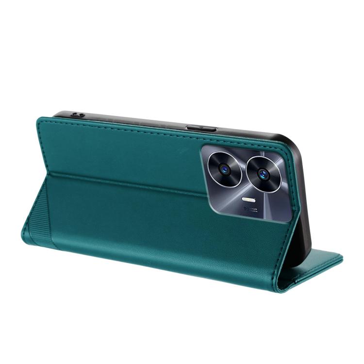 For Realme C55 Embossed Multi-functional Wallet Retro Leather Phone Case