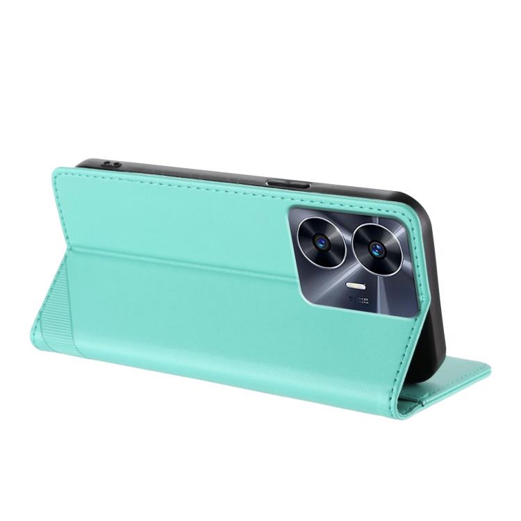 For Realme C55 Embossed Multi-functional Wallet Retro Leather Phone Case