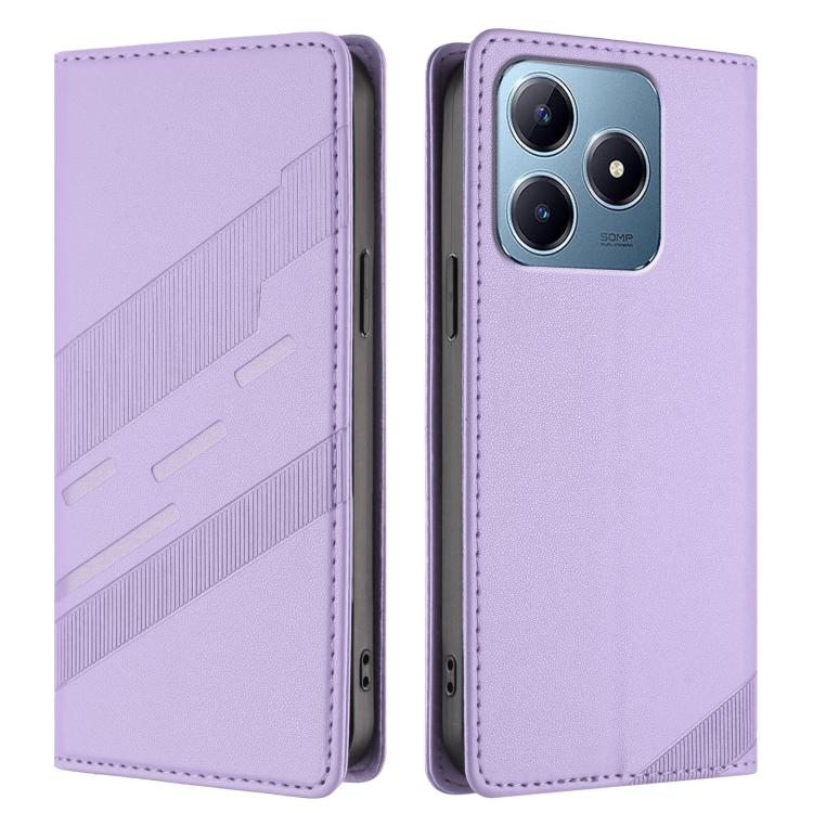 For Realme C63 4G Embossed Multi-functional Wallet Retro Leather Phone Case