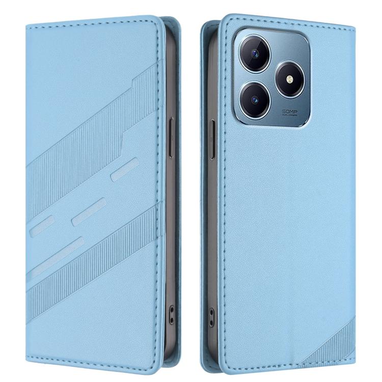 For Realme C63 4G Embossed Multi-functional Wallet Retro Leather Phone Case