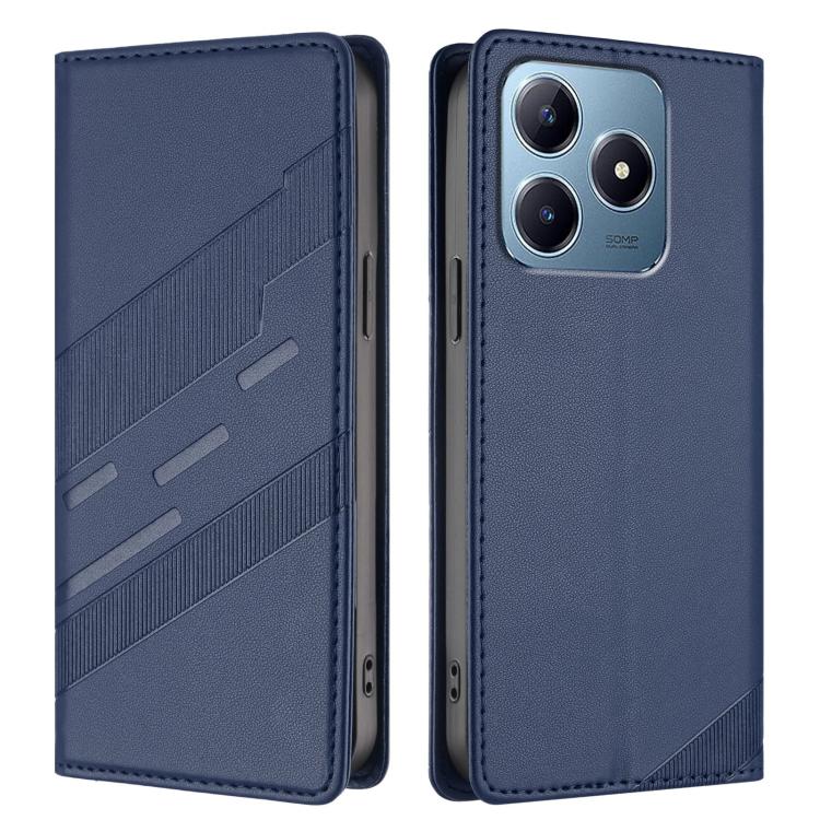 For Realme C63 4G Embossed Multi-functional Wallet Retro Leather Phone Case