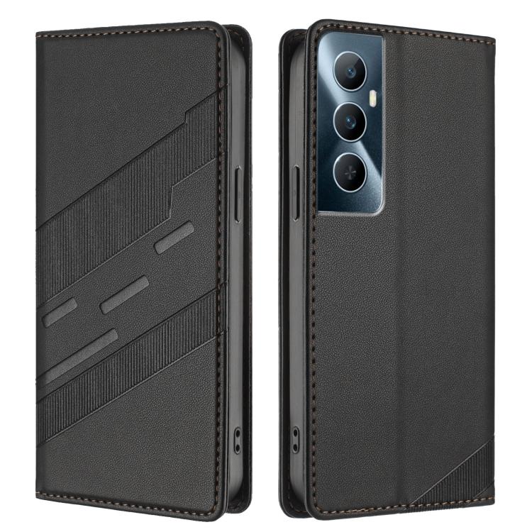 For Realme C65 4G Embossed Multi-functional Wallet Retro Leather Phone Case