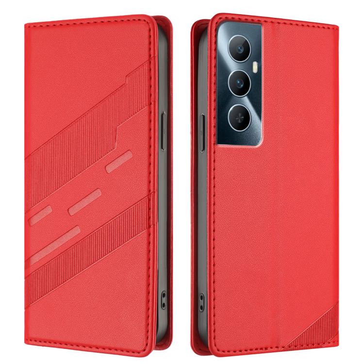 For Realme C65 4G Embossed Multi-functional Wallet Retro Leather Phone Case
