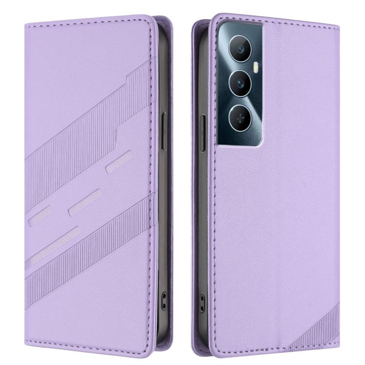 For Realme C65 4G Embossed Multi-functional Wallet Retro Leather Phone Case