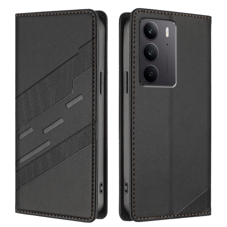 For Realme C75 4G Embossed Multi-functional Wallet Retro Leather Phone Case