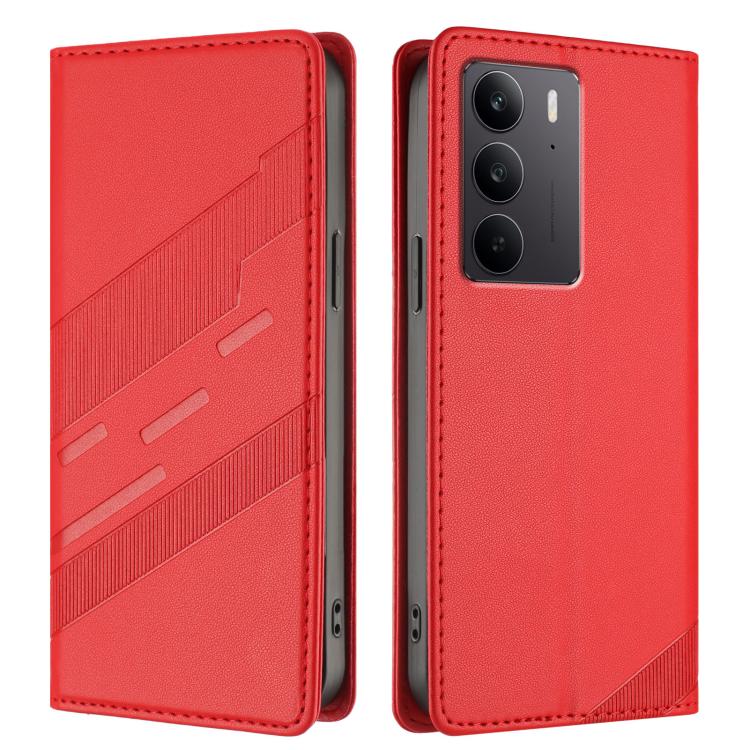 For Realme C75 4G Embossed Multi-functional Wallet Retro Leather Phone Case