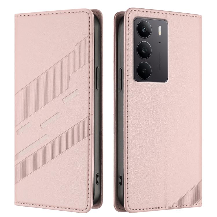 For Realme C75 4G Embossed Multi-functional Wallet Retro Leather Phone Case