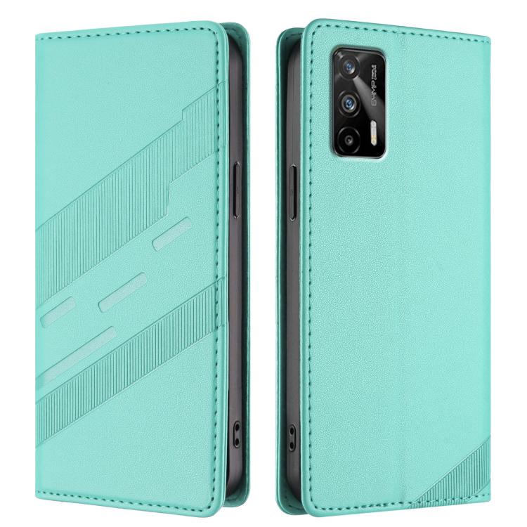 For Realme GT 5G Embossed Multi-functional Wallet Retro Leather Phone Case