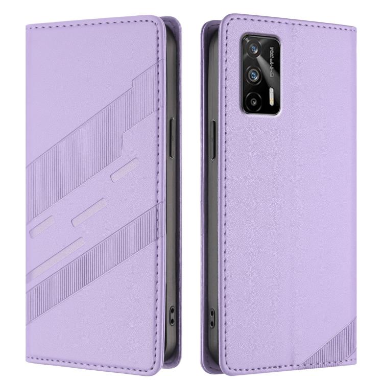 For Realme GT 5G Embossed Multi-functional Wallet Retro Leather Phone Case
