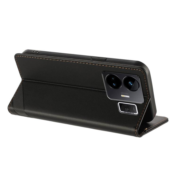 For Realme GT3 Embossed Multi-functional Wallet Retro Leather Phone Case