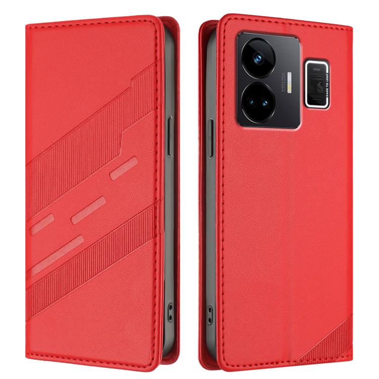 For Realme GT3 Embossed Multi-functional Wallet Retro Leather Phone Case