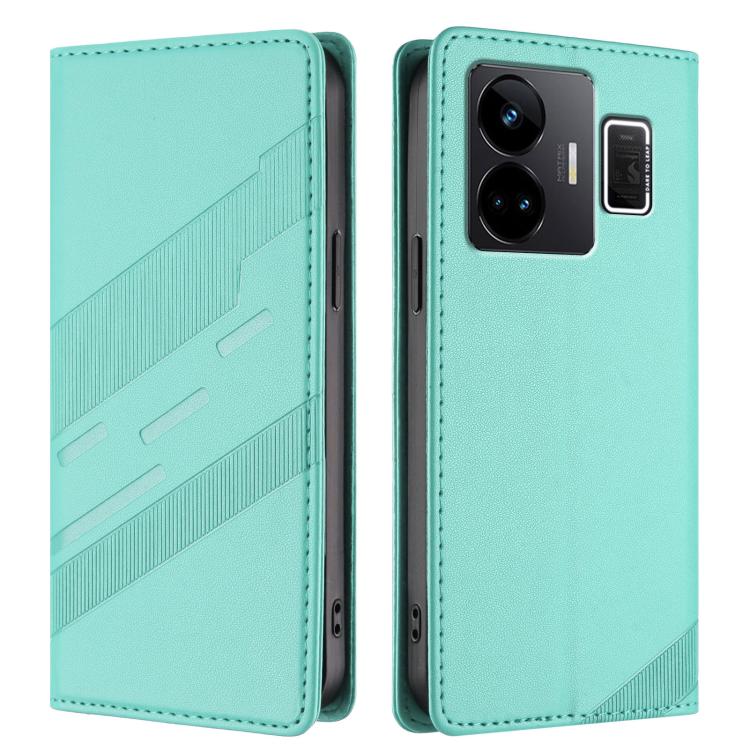 For Realme GT3 Embossed Multi-functional Wallet Retro Leather Phone Case