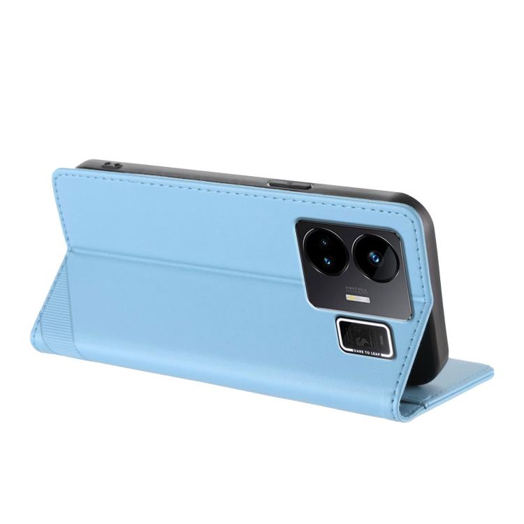 For Realme GT3 Embossed Multi-functional Wallet Retro Leather Phone Case